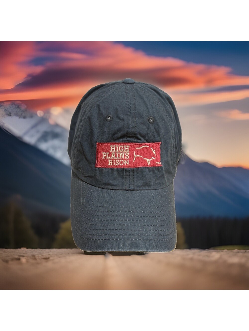 High Plains Bison Meat Butcher Shop Buffalo Baseball Cap Hat